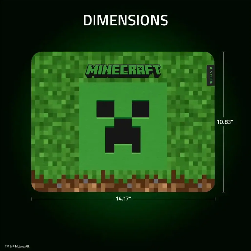 Razer Gigantus V2 Medium Gaming Mouse Pad – Minecraft Edition - Image 4