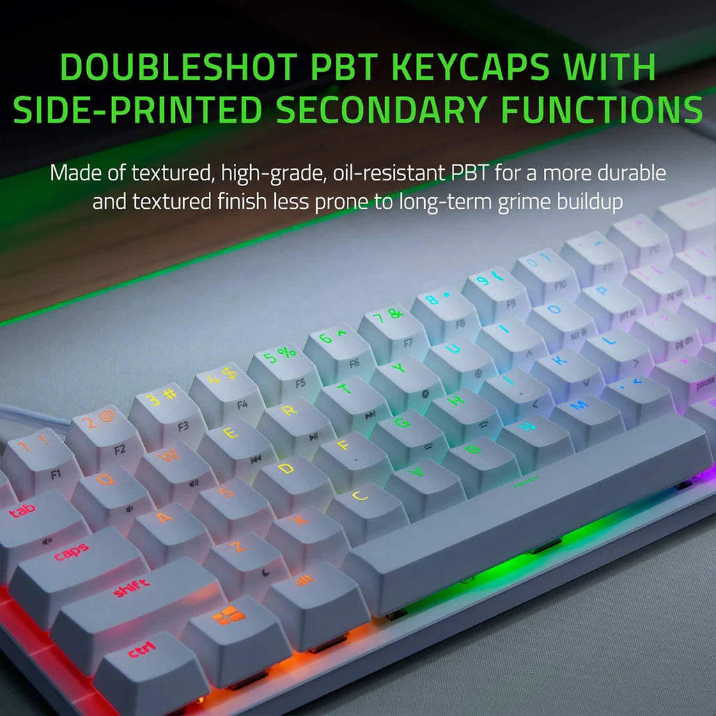 Razer Huntsman Mini - Mercury - 60% Optical Gaming Keyboard - Image 4
