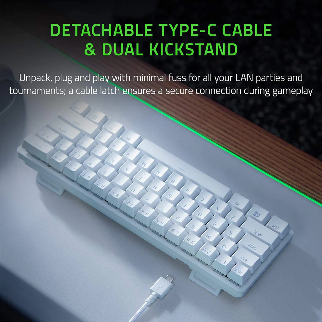 Razer Huntsman Mini - Mercury - 60% Optical Gaming Keyboard - Image 5