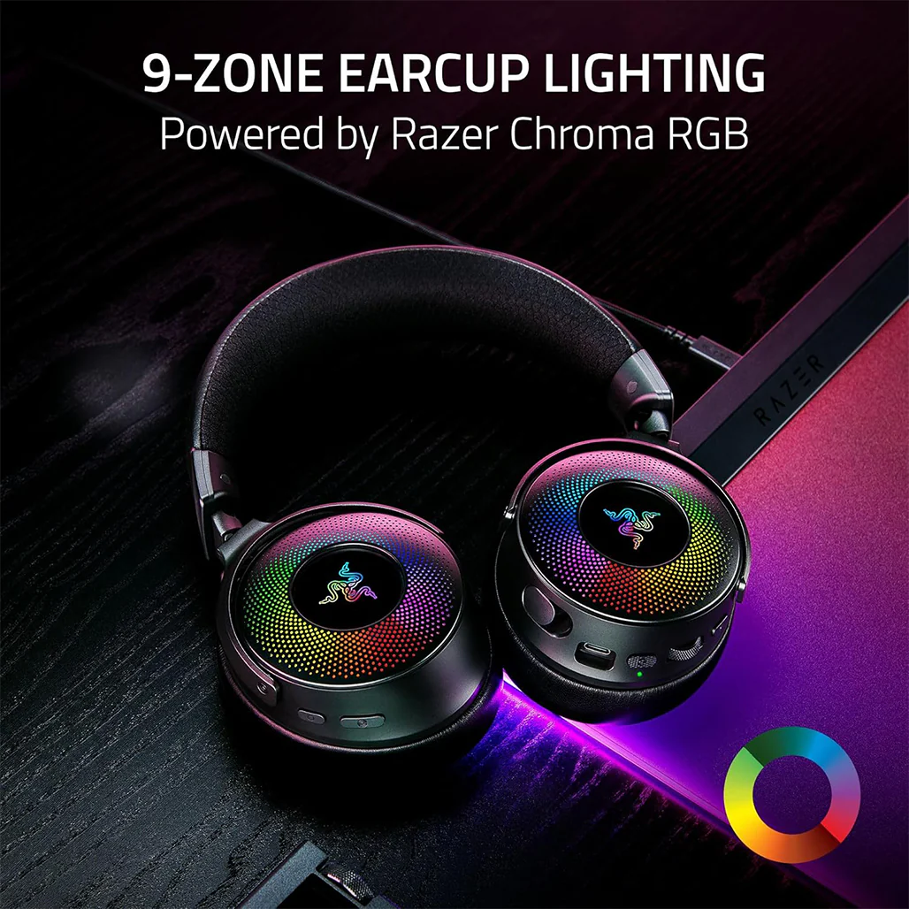 Razer Kraken V4 Pro - RGB Wireless Gaming Headphones with Control Hub - Image 13