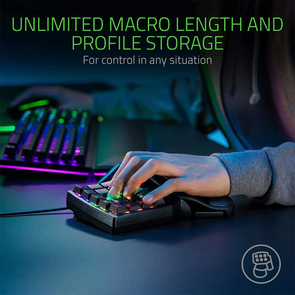 Razer Tartarus Pro – Analog Optical Switch Keypad with 32 Programmable Keys | Black - Image 4