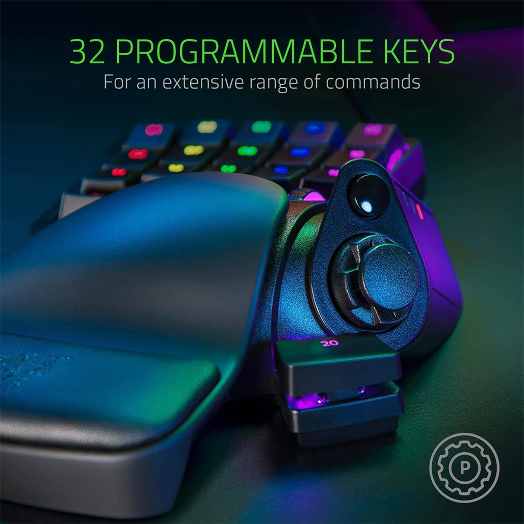 Razer Tartarus Pro – Analog Optical Switch Keypad with 32 Programmable Keys | Black - Image 5