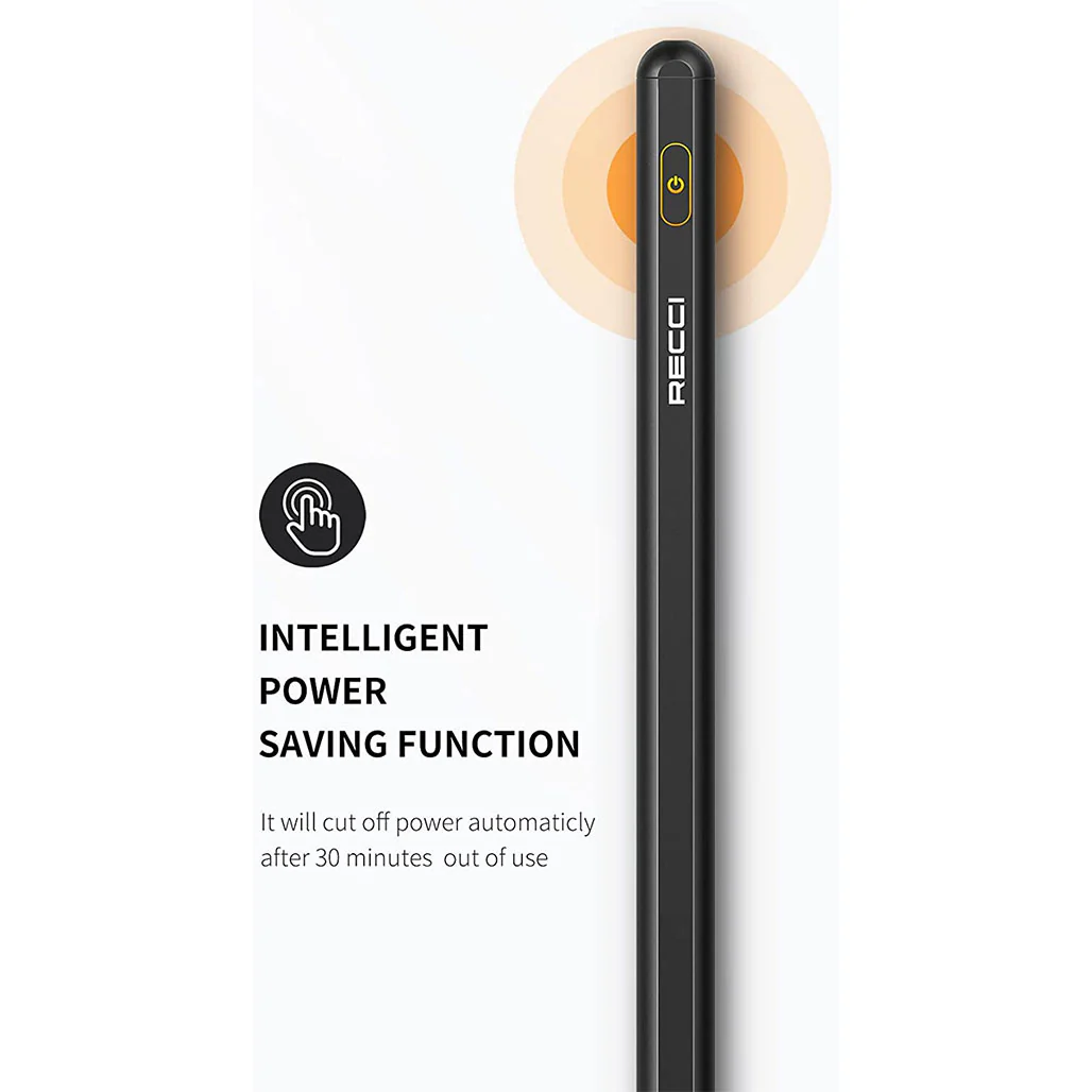 Recci RA02 Stylus Pen with Palm Rejection – Precision and Comfort for iPad & Samsung Tablets - Image 3