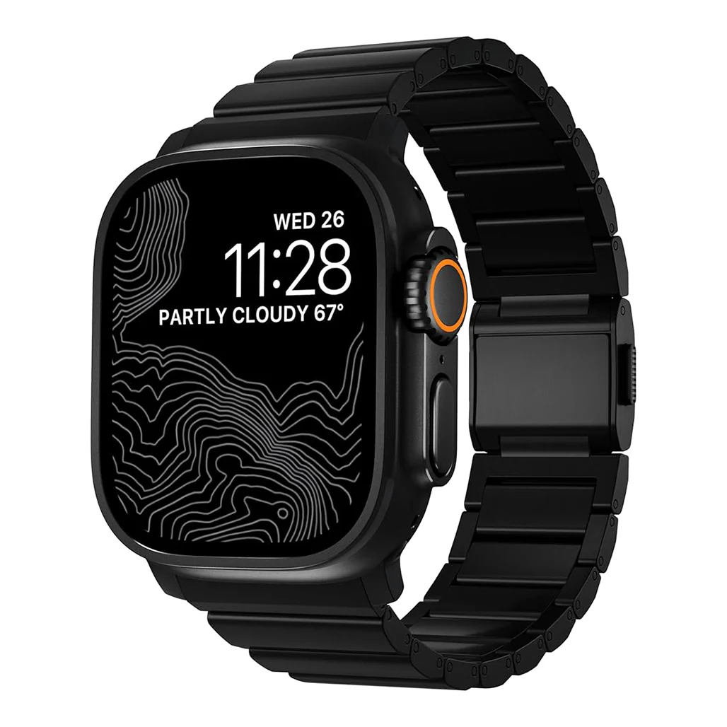 Redefine Magnetic Stainless Steel & Silicone Rugged Band for Apple Watch 44–49 mm