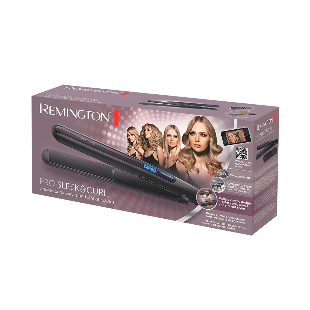 Remington PRO-Sleek & Curl Hair Straightener - S6505 - Image 2