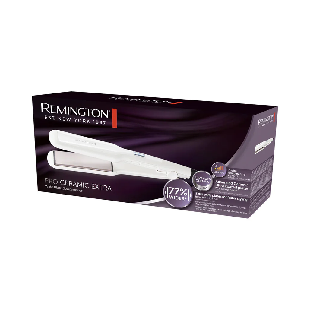 Remington PRO Ceramic Extra Wide Plate Hair Straightener - S5527 - Image 4