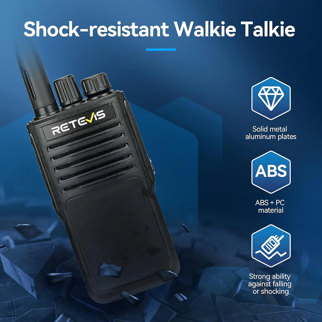 Retevis P62 Walkie Talkie - Long Range IP68 Waterproof Dual Band Radio - Image 8