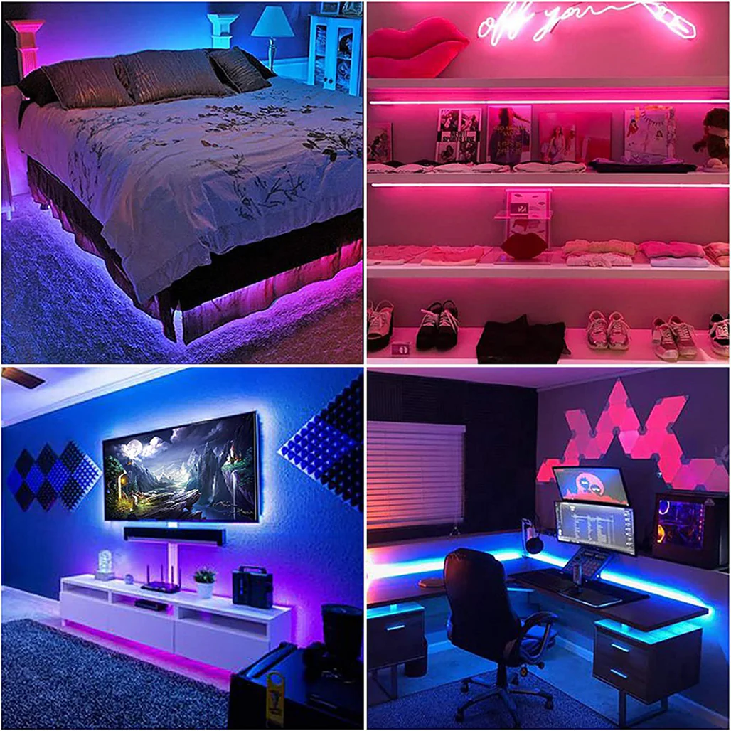 RGB-IC LED Neon Rope Light – Smart Color Changing Strip with Voice & App Control for Home Decor - Image 3