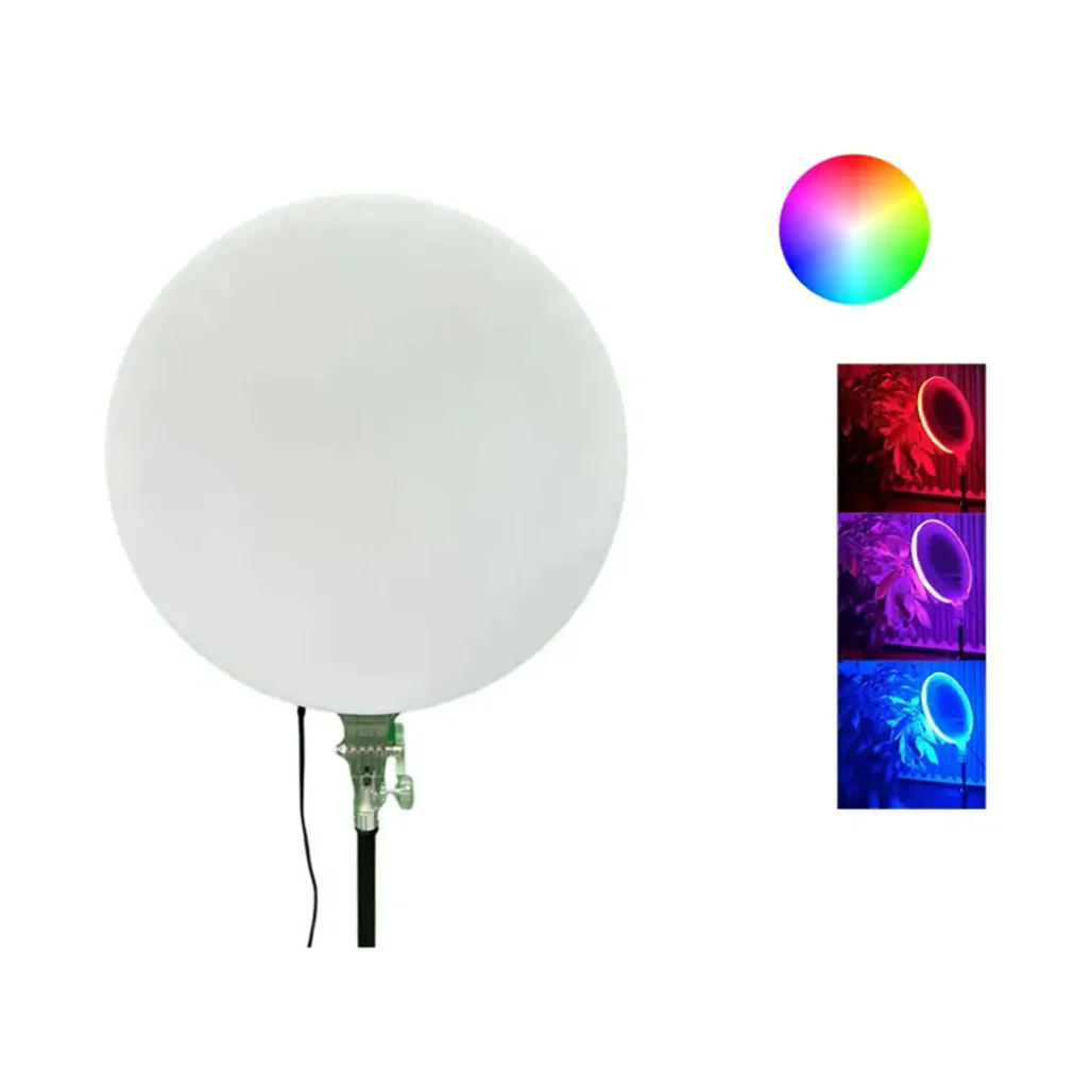 RGB LED Lamp GS-330 – 13-Inch Round Panel Light for Photography and Video with Adjustable Color and Brightness - Image 3