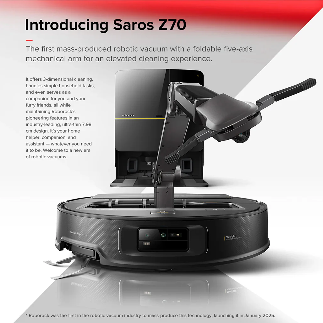 Roborock Saros Z70 Robotic Vacuum - Image 9
