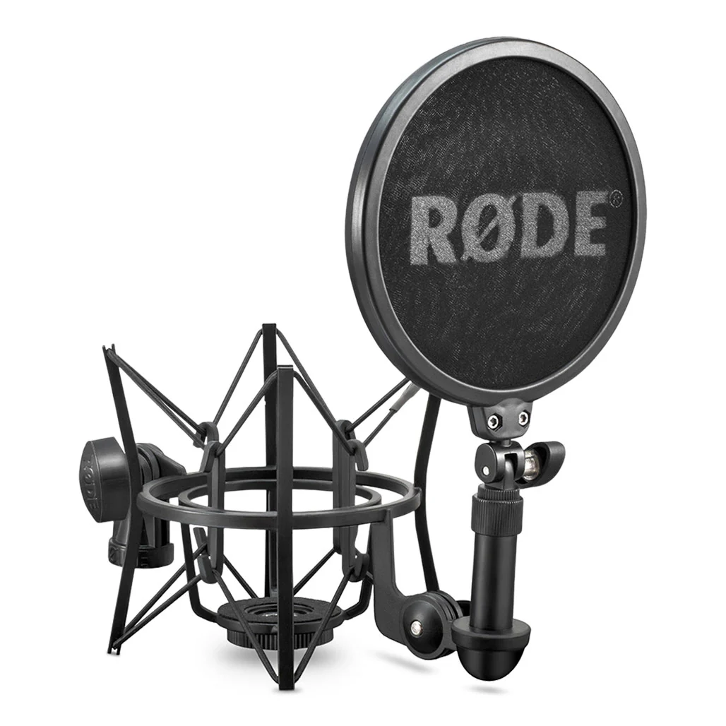 Rode SM6 Studio Microphone Shock Mount with Pop Shield – Studio-Grade Suspension Mount for Large-Diaphragm Condenser Microphones - Image 2