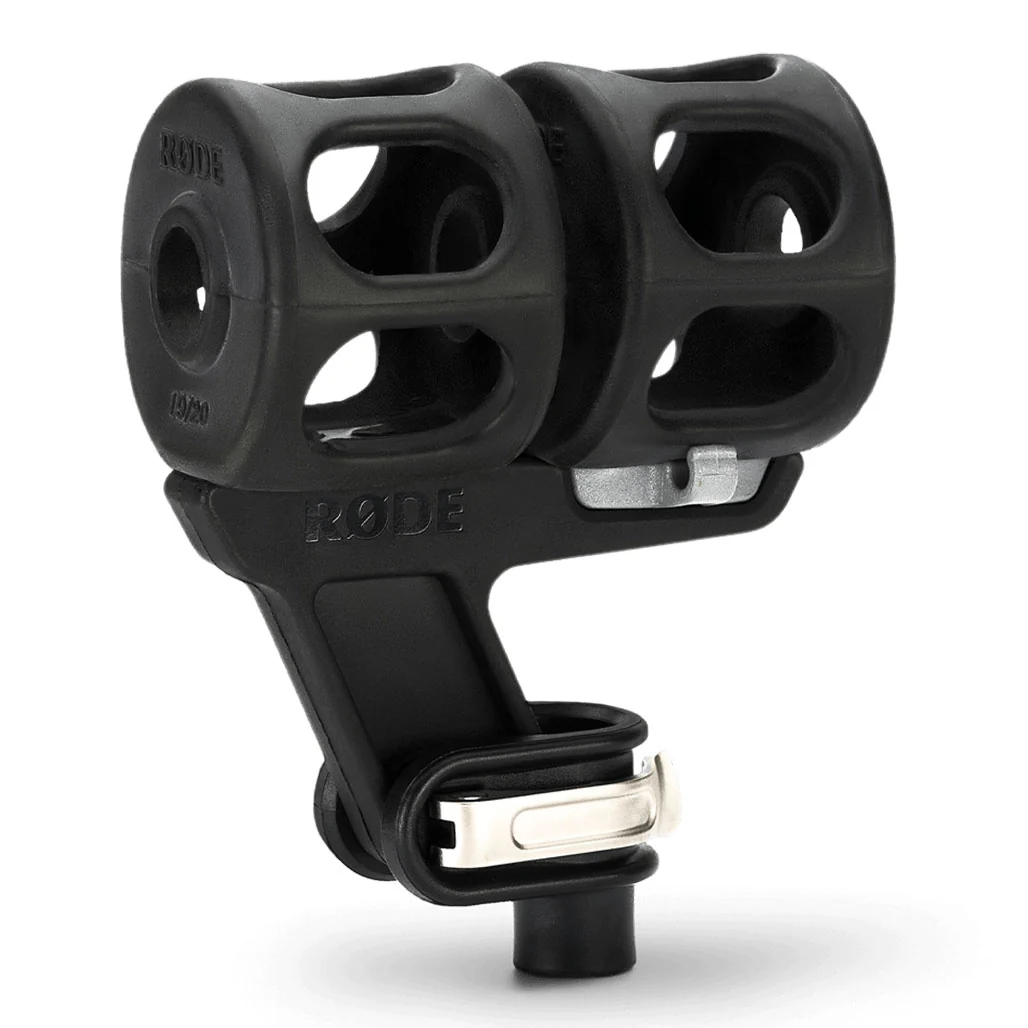 Rode SM8 Shock Mount for Long Shotgun Microphones – Enhanced Handling Noise Isolation and Cable Management