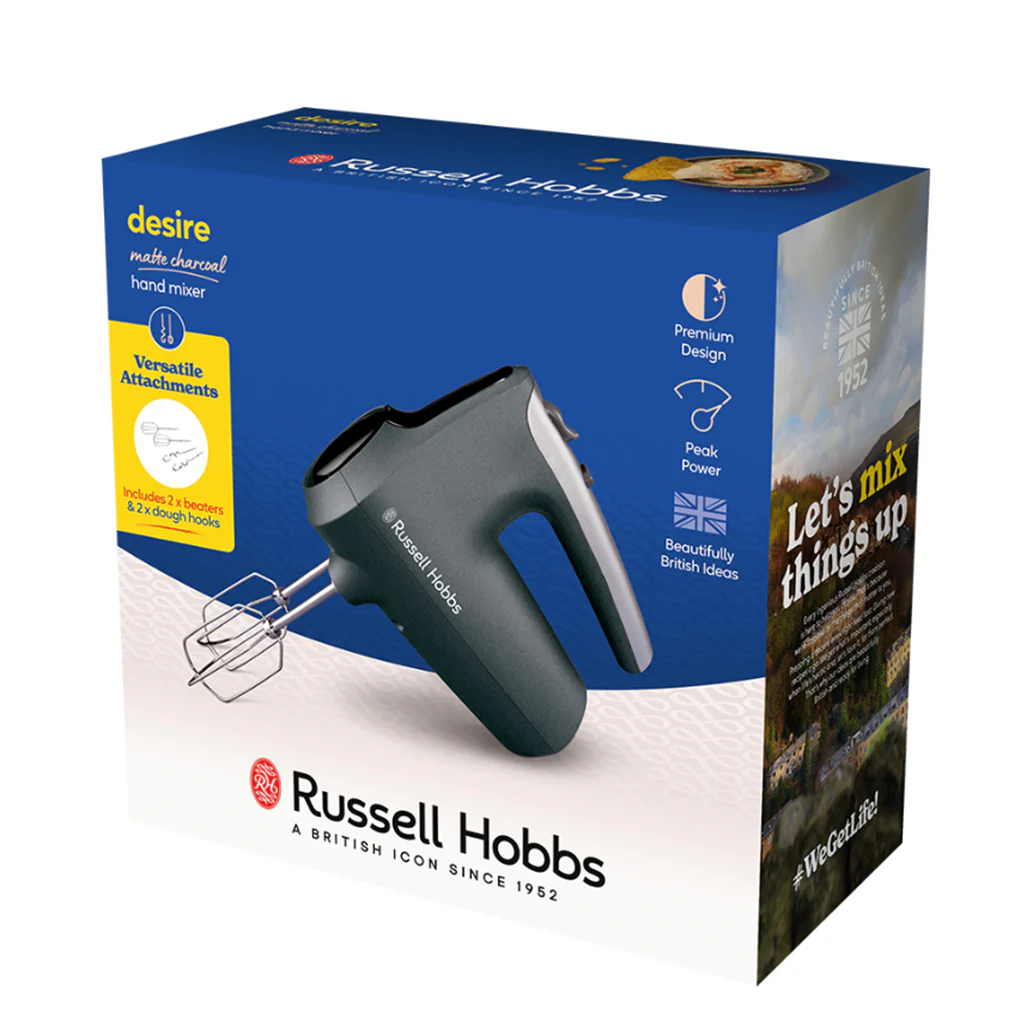 Russell Hobbs Desire Matte Charcoal Hand Mixer - Image 5