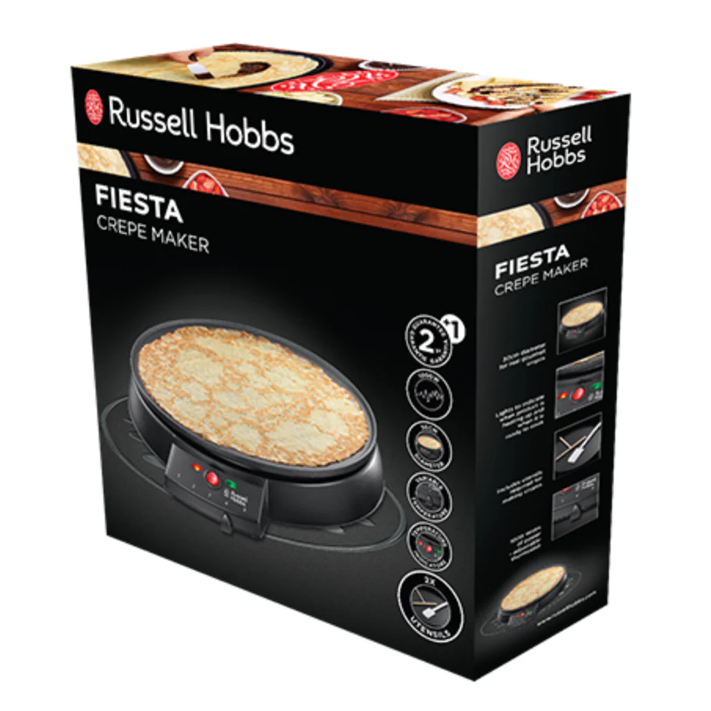 Russell Hobbs Fiesta Crepe Maker – 30cm Non-Stick Plate - Image 4