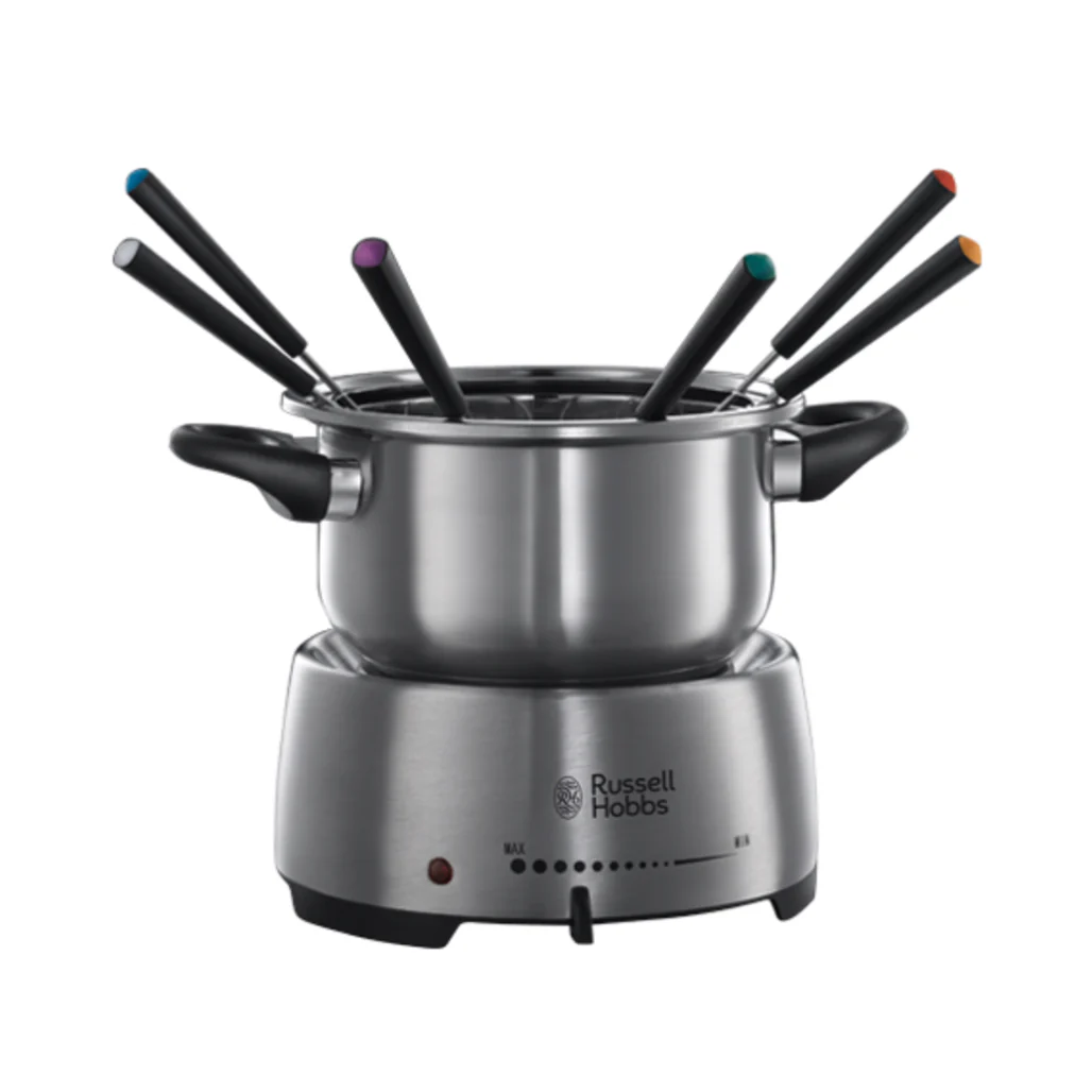 Russell Hobbs Fiesta Fondue Maker – 2L Stainless Steel Electric Fondue