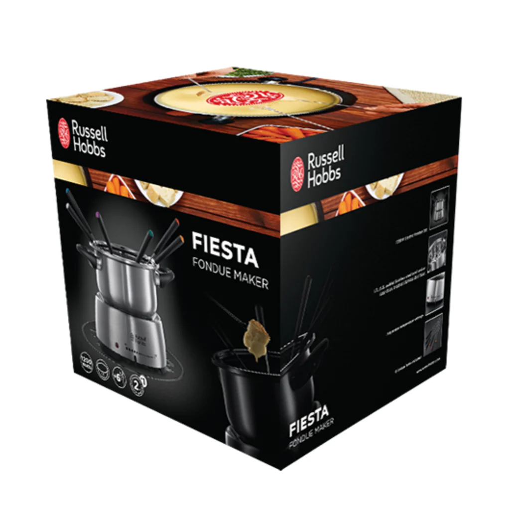 Russell Hobbs Fiesta Fondue Maker – 2L Stainless Steel Electric Fondue - Image 5
