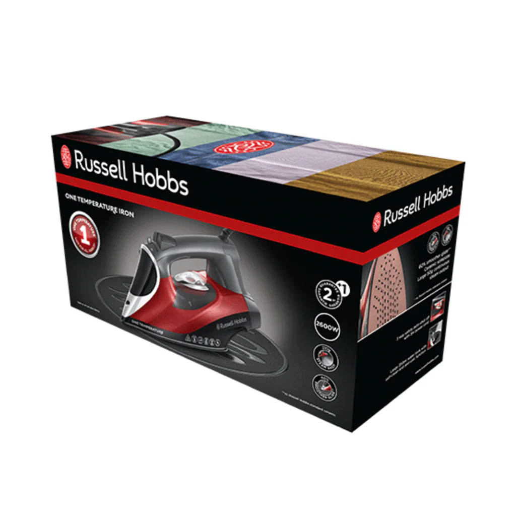 Russell Hobbs One Temperature Iron – 2600W Ceramic Soleplate - Image 4