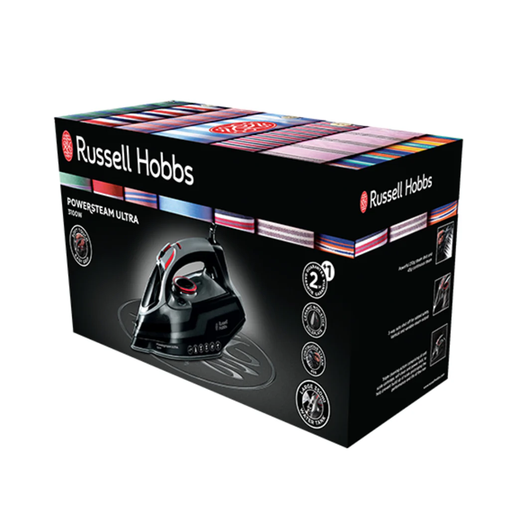 Russell Hobbs Power Steam Ultra Iron – 3100W Ceramic Soleplate - Image 4