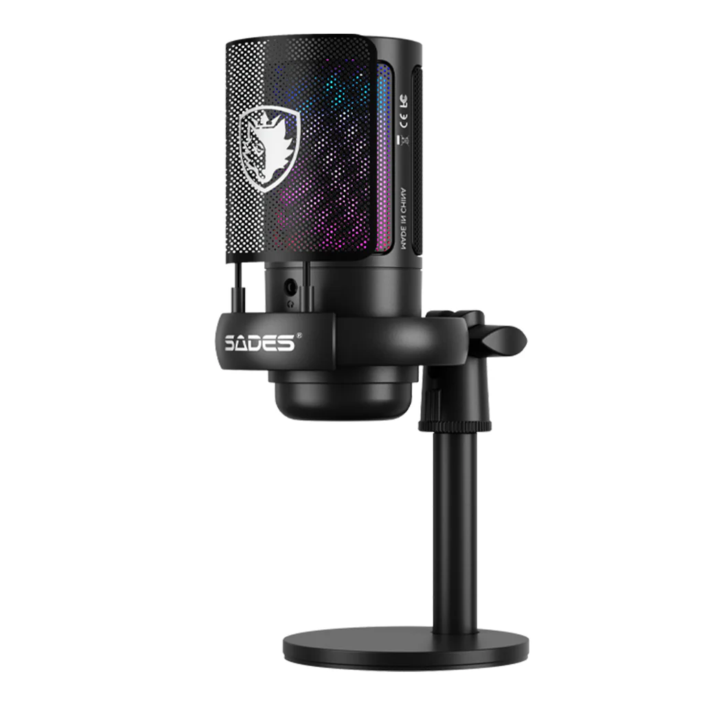 Sades Tyto USB Gaming Microphone with RGB - Image 3