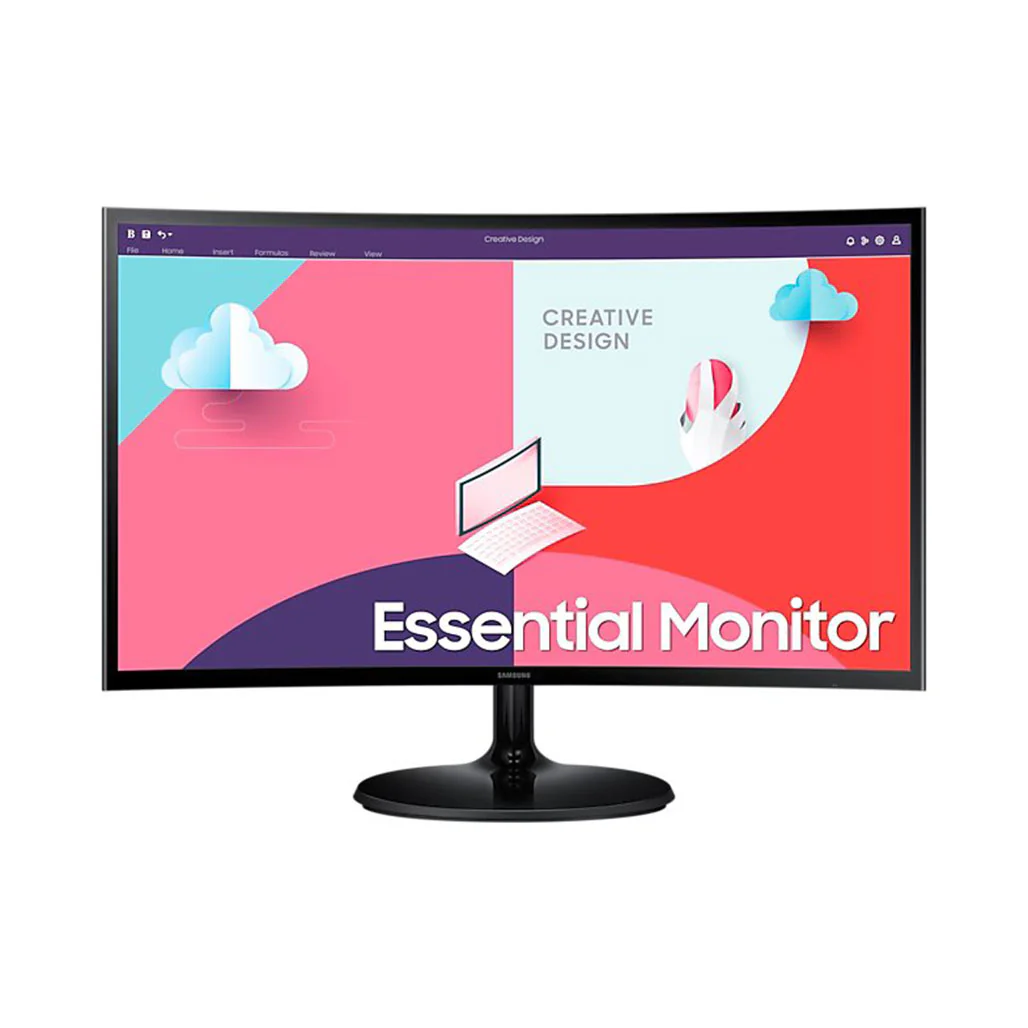 Samsung Essential S3 27" Curved Monitor S36C | LS27C360EAMXZN