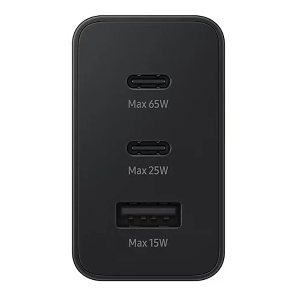 Samsung 65W Power Adapter Trio - Fast Charging, Universal Compatibility, and Triple Ports - Image 2