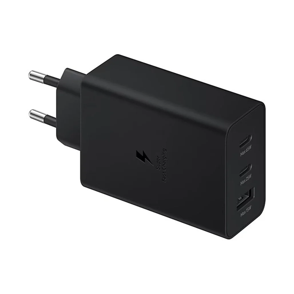 Samsung 65W Power Adapter Trio - Fast Charging, Universal Compatibility, and Triple Ports - Image 3