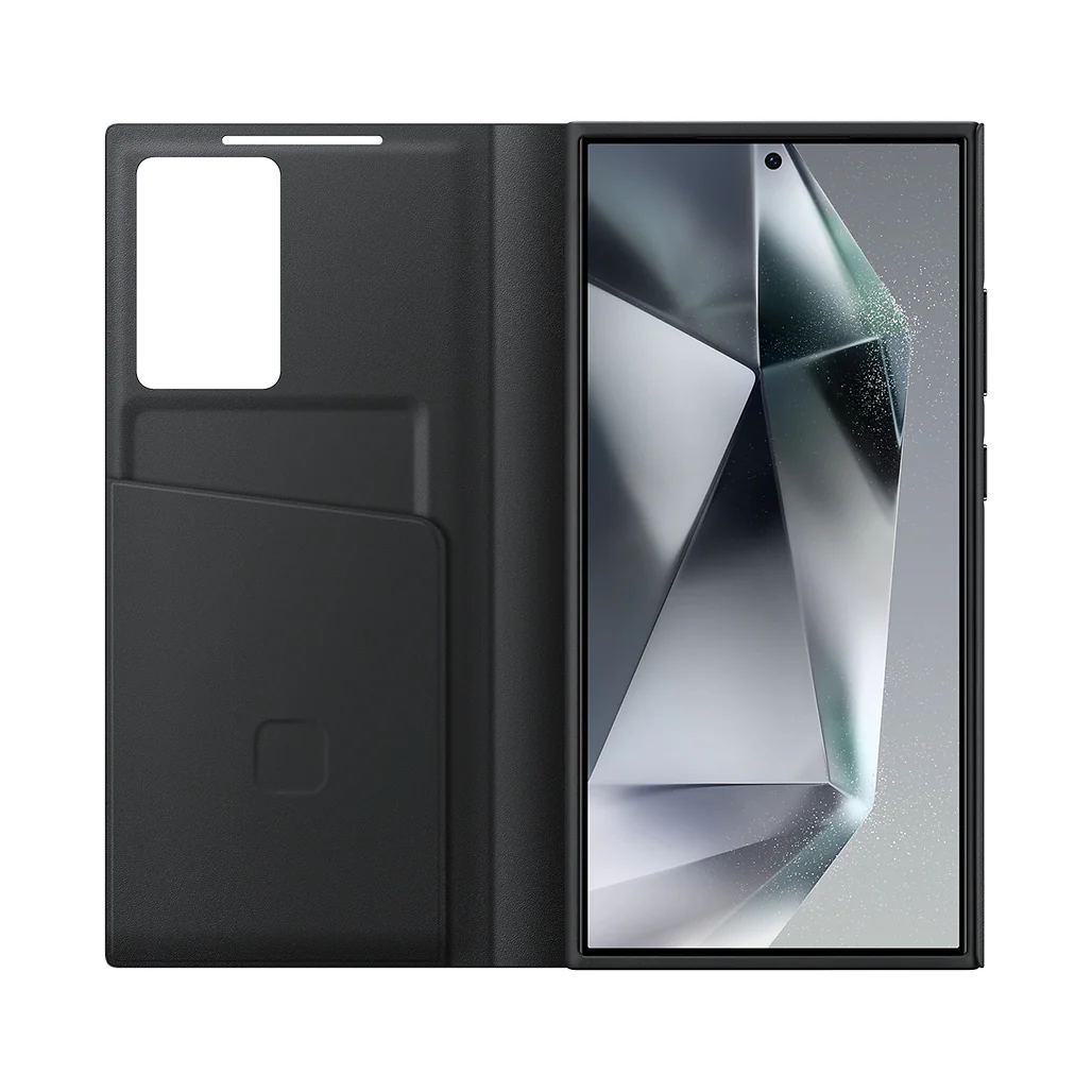 Samsung Galaxy S24 Ultra Smart View Wallet Case - Black | Interactive and Protective Cover - Image 2