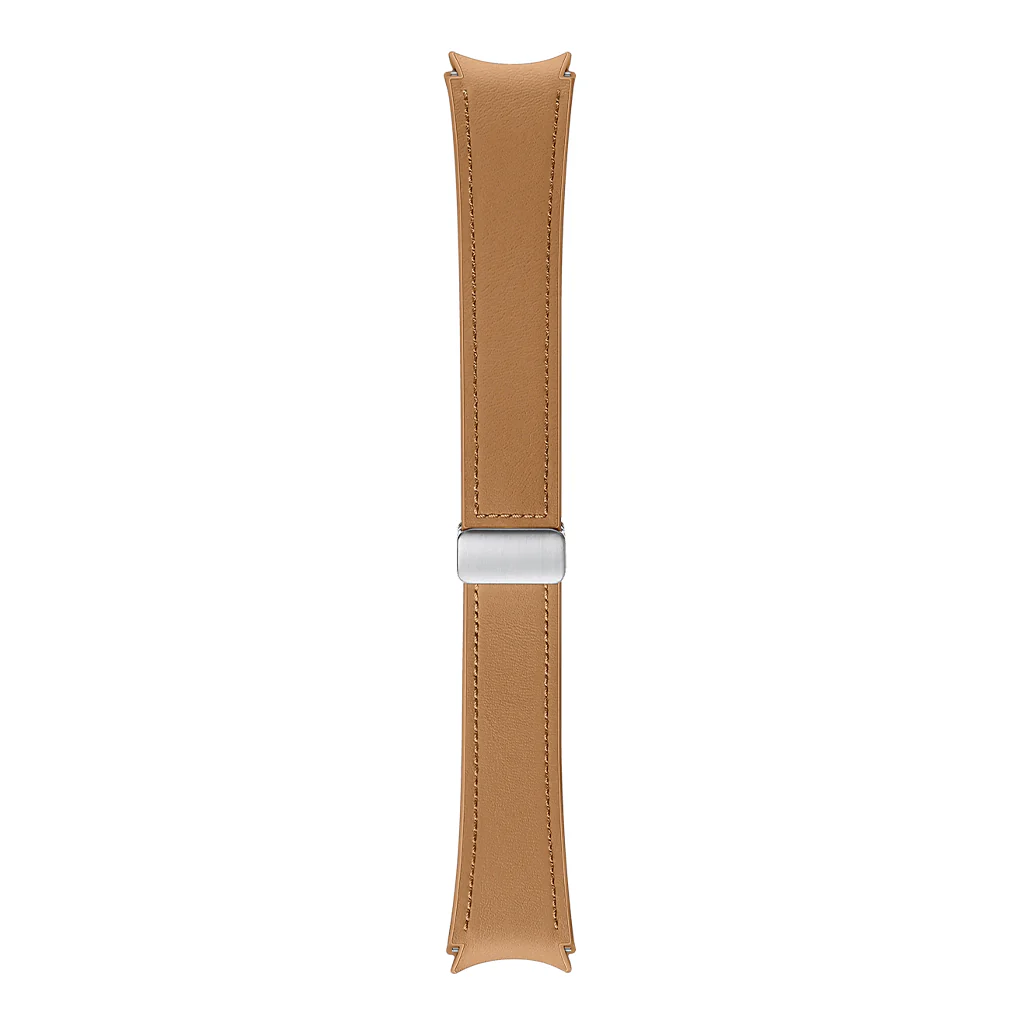 Samsung Galaxy Watch D-Buckle Hybrid Eco-Leather Band - 20mm - M/L - Etoupe | Stylish and Durable Replacement Strap - Image 9