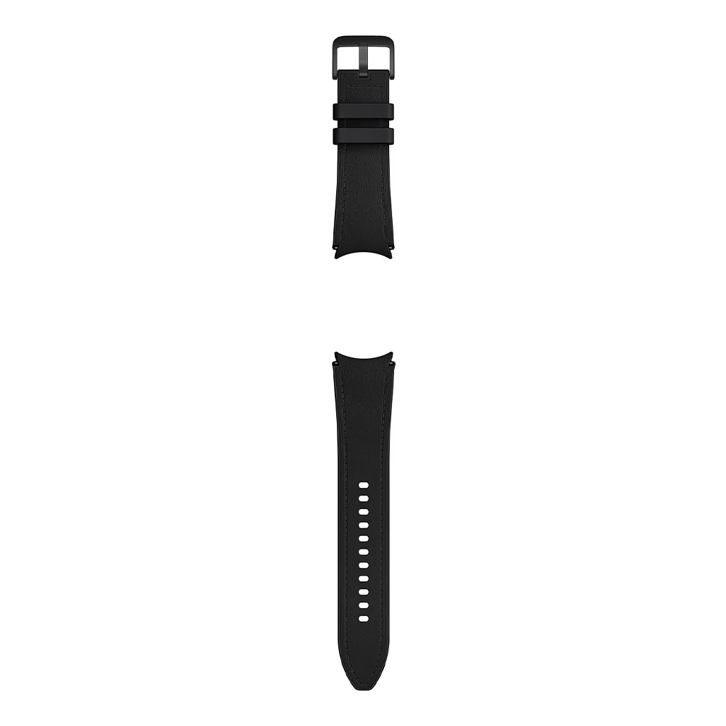 Samsung Galaxy Watch Hybrid Eco-Leather T-Buckle Band - 20mm - M/L - Black - Image 2