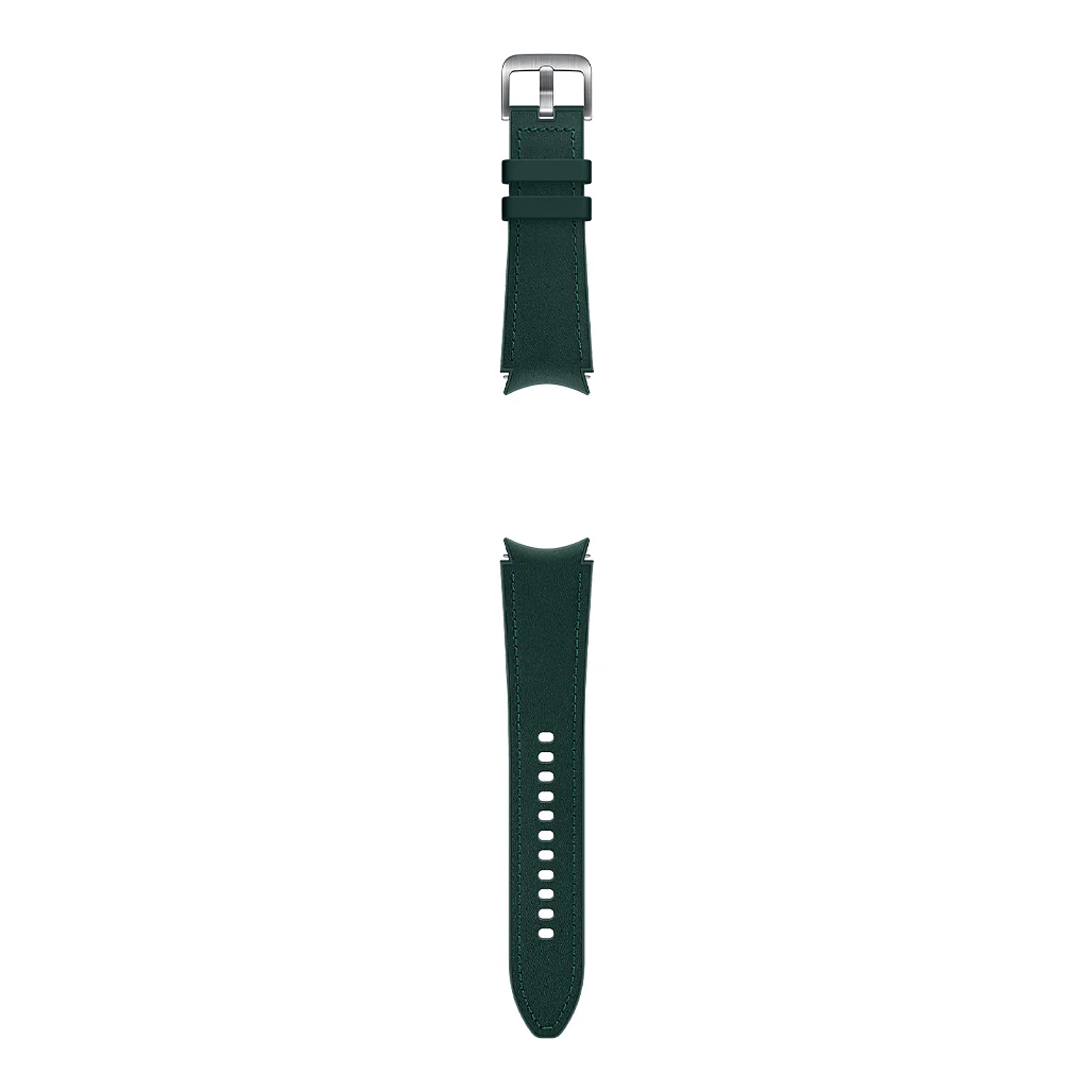 Samsung Galaxy Watch Hybrid Eco-Leather T-Buckle Band - 20mm - M/L - Green - Image 2