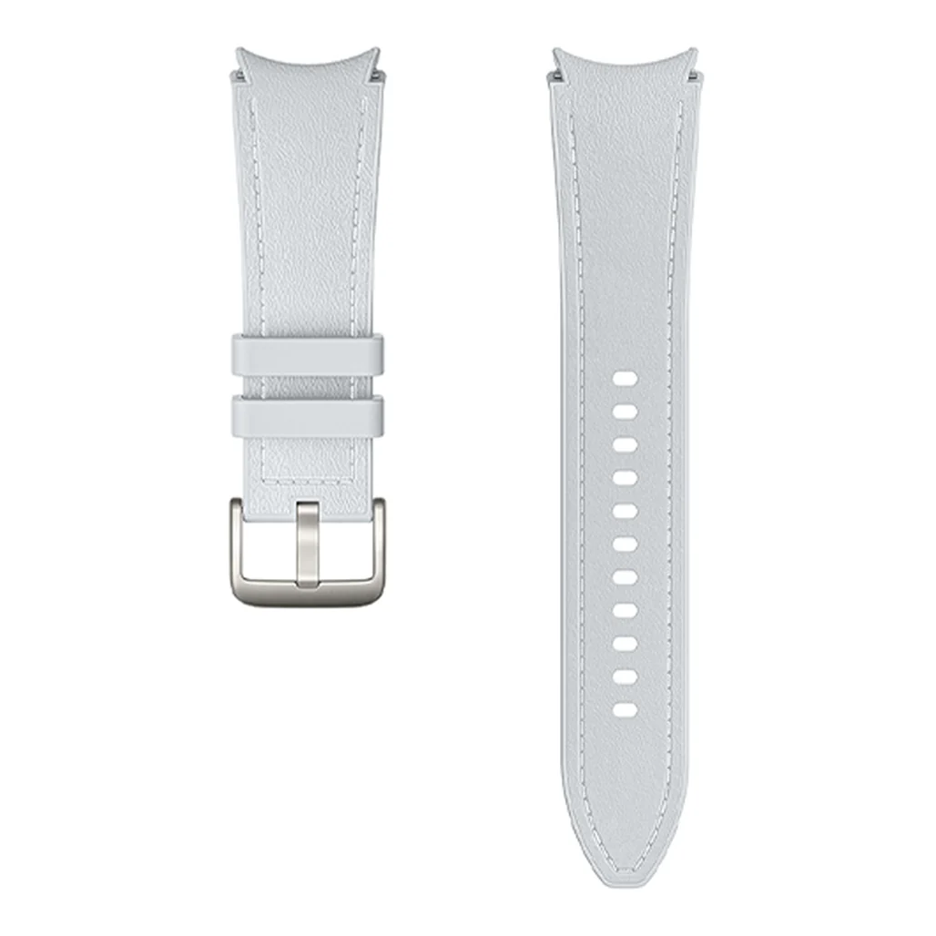 Samsung Galaxy Watch Hybrid Eco-Leather T-Buckle Band - 20mm - M/L - Silver