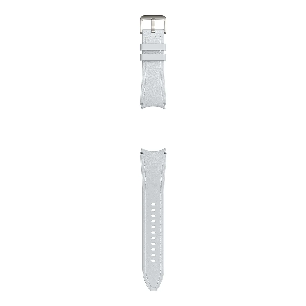 Samsung Galaxy Watch Hybrid Eco-Leather T-Buckle Band - 20mm - M/L - Silver - Image 2