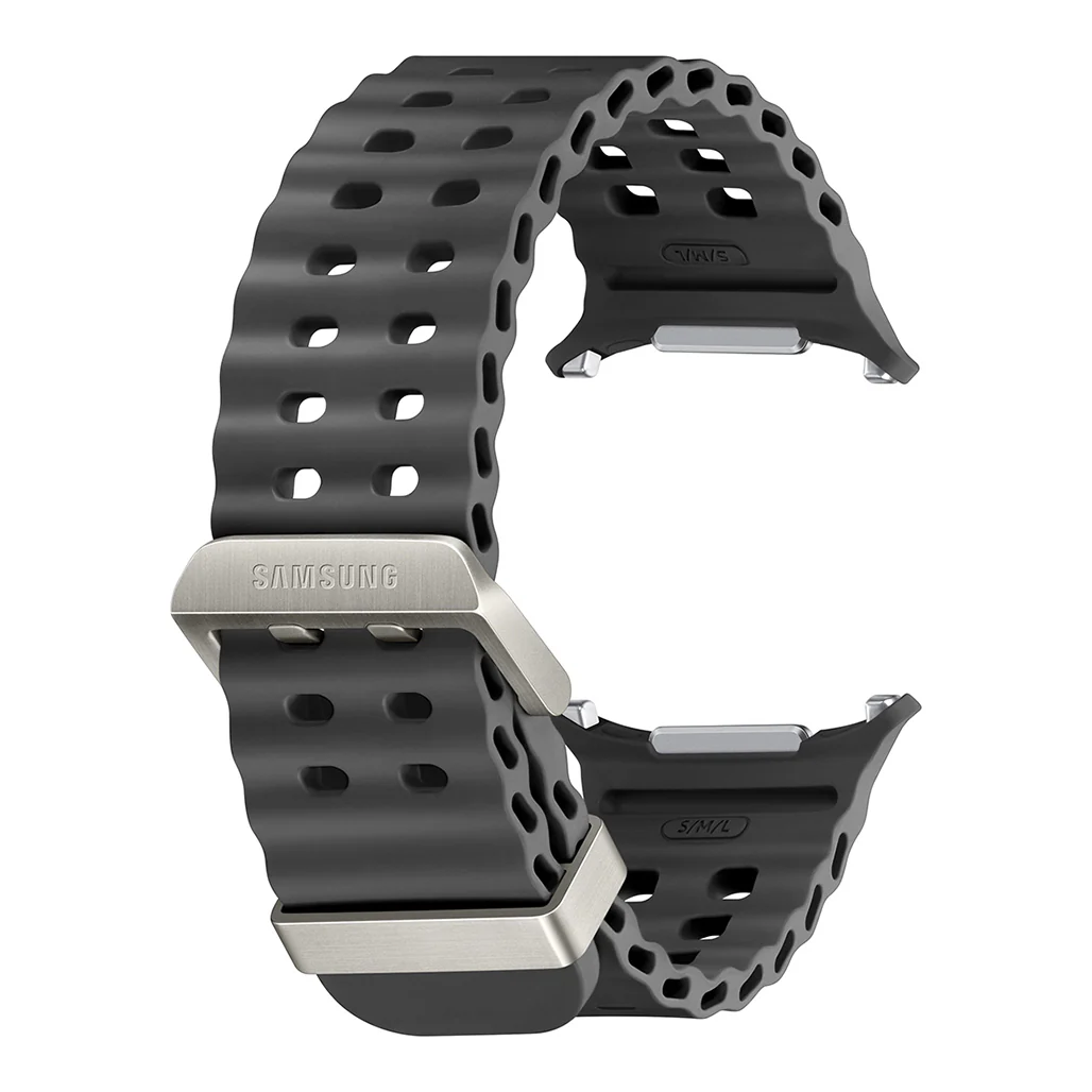 Samsung Galaxy Watch Ultra Marine Band – Dark Gray, Lightweight Titanium Buckle, Original - Image 2