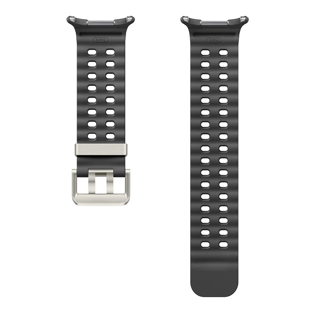 Samsung Galaxy Watch Ultra Marine Band – Dark Gray, Lightweight Titanium Buckle, Original - Image 4