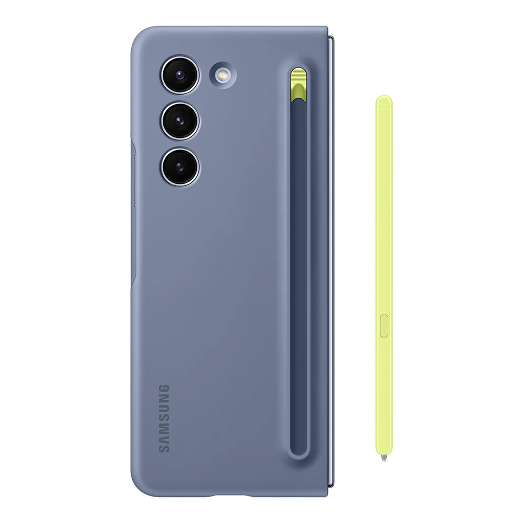 Samsung Galaxy Z Fold5 Slim S-Pen Case - Icy Blue, Built-in S Pen with Eco-Friendly Materials - Image 3