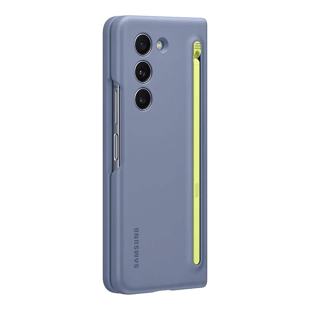 Samsung Galaxy Z Fold5 Slim S-Pen Case - Icy Blue, Built-in S Pen with Eco-Friendly Materials - Image 4