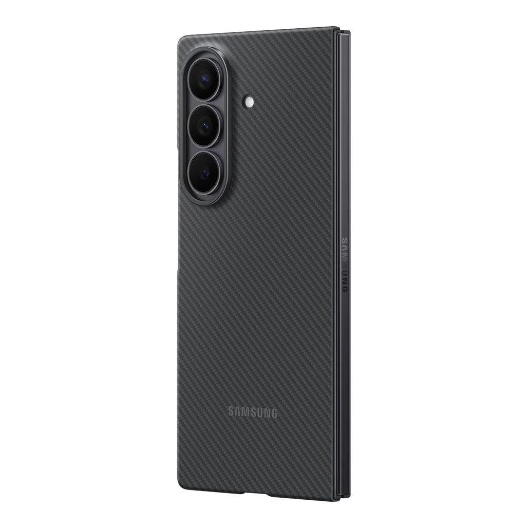 Samsung Galaxy Z Fold7 Carbon Shield Case - Black - Image 4