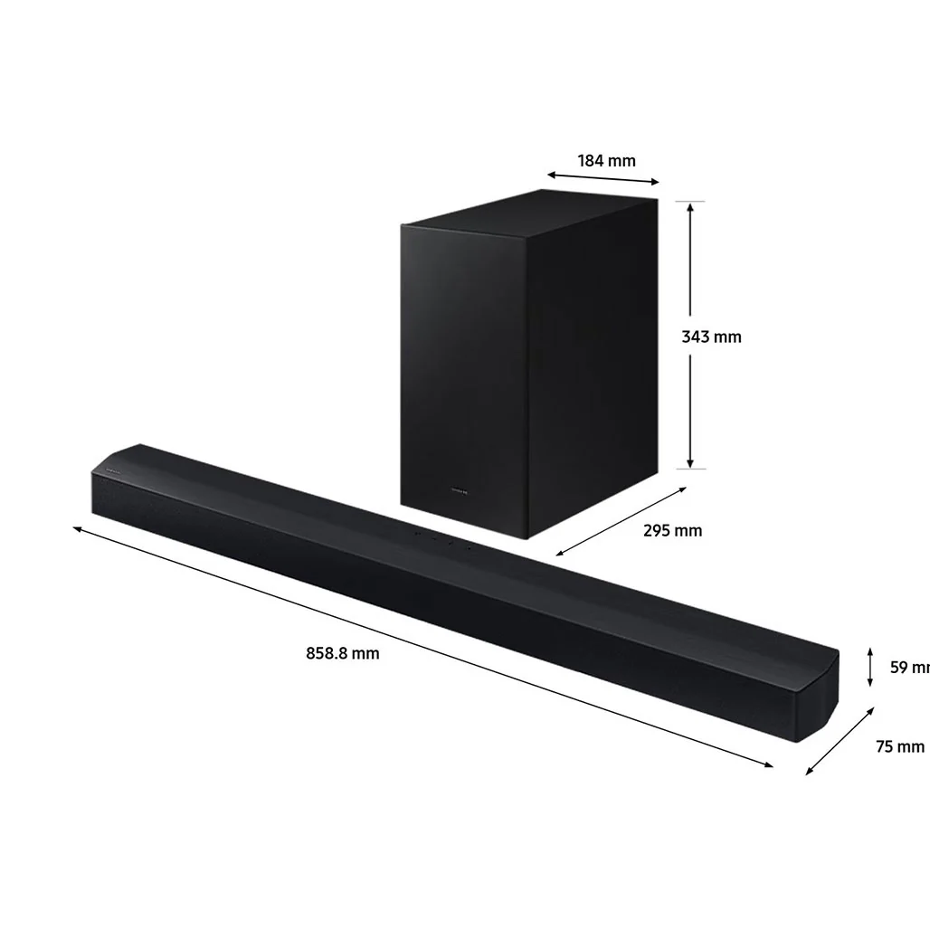 Samsung HW-C450 C-Series - 2.1 Channel Soundbar with Wireless Subwoofer - Image 3