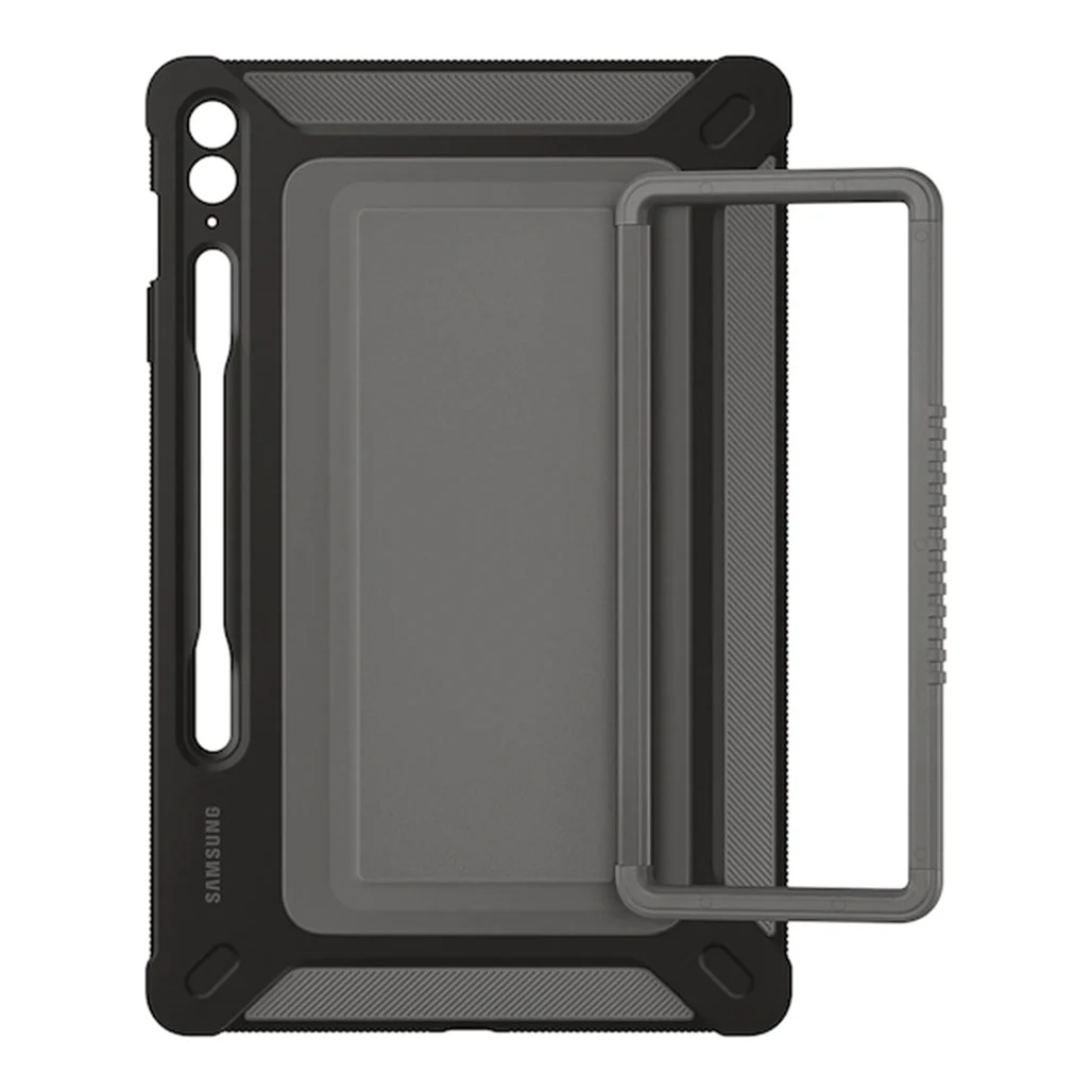 Samsung Outdoor Cover for Galaxy Tab S9 FE+ / S9 FE+ 5G - Rugged Military-Grade Protection with Adjustable Stand and S Pen Storage - Image 3