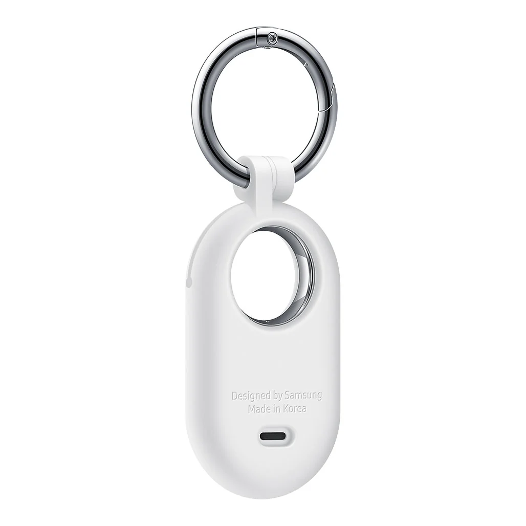 Samsung Silicone Case for SmartTag2 - White | Durable and Secure Attachment - Image 3