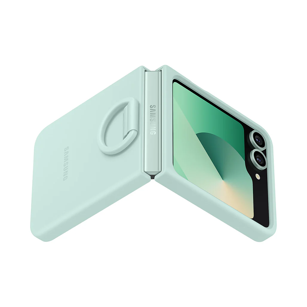 Samsung Z Flip6 Silicone Case with Built-In Ring | Ultra-Slim, Non-Slip Grip, Sleek Design - Image 2
