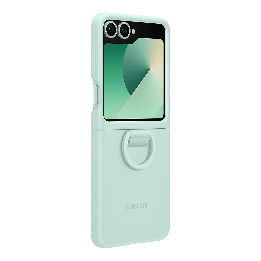 Samsung Z Flip6 Silicone Case with Built-In Ring | Ultra-Slim, Non-Slip Grip, Sleek Design - Image 3