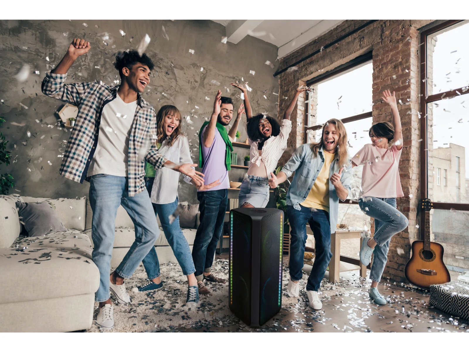 Samsung Sound Tower MX-ST40B – 160W Portable Party Speaker with Built-In Battery, IPX5 Water Resistance & LED Party Lights - Image 5