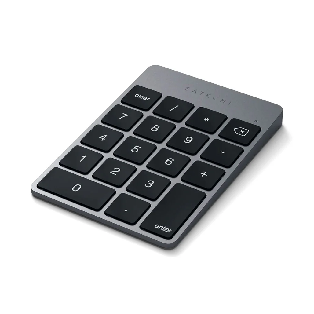 Satechi Aluminum Wireless Keypad – Bluetooth Rechargeable Keypad for Mac and iOS Devices - Image 3