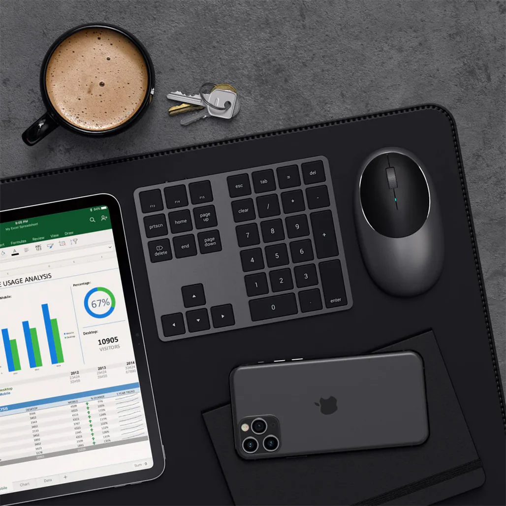 Satechi Wireless Extended Keypad - Space Grey | ST-XLABKM - Image 6