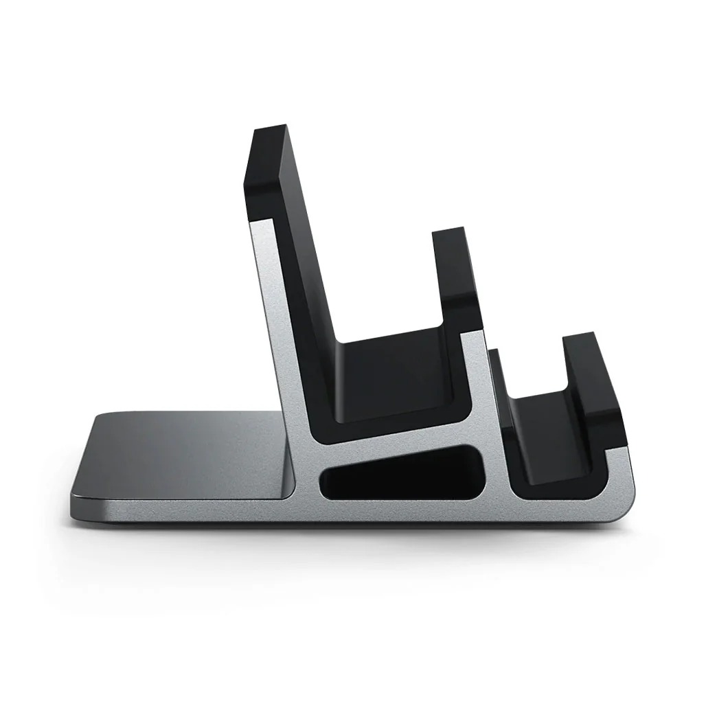 Satechi Dual Vertical Laptop Stand - Premium Vertical Dock for MacBook, iPad, Tablets, and Smartphones - Image 2