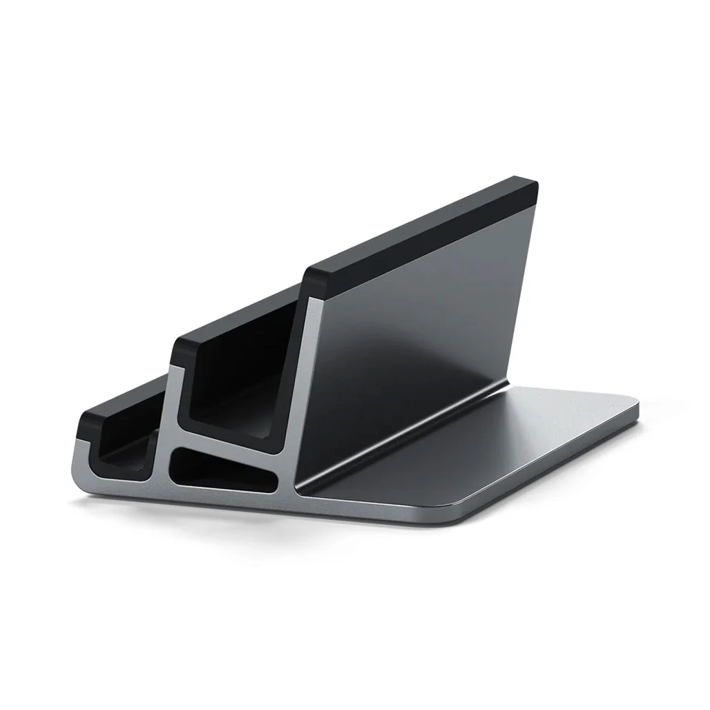 Satechi Dual Vertical Laptop Stand - Premium Vertical Dock for MacBook, iPad, Tablets, and Smartphones - Image 3