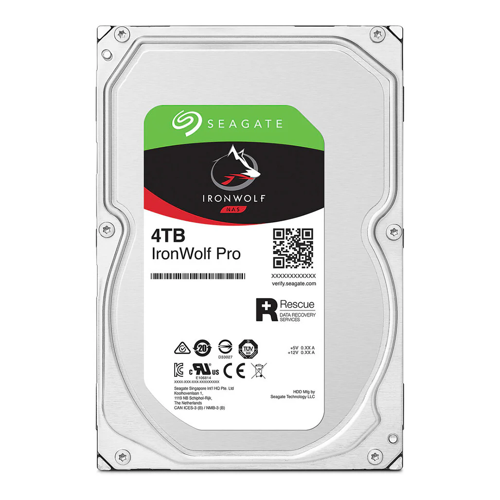 Seagate IronWolf Pro - 3.5" 7200RPM NAS Internal Hard Drive – 256MB Cache, 270MB/s, SATA III, CMR, 550TB/year Workload - Image 2