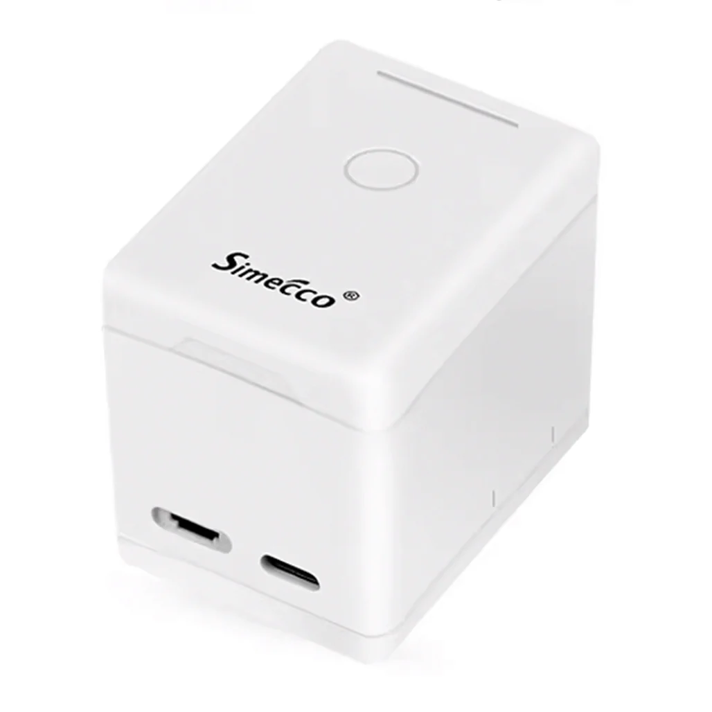 Simecco Portable Color Logo Printer for Metal, Plastic, Skin | Mini Handheld Inkjet Printer with Wi-Fi & Smart App Control