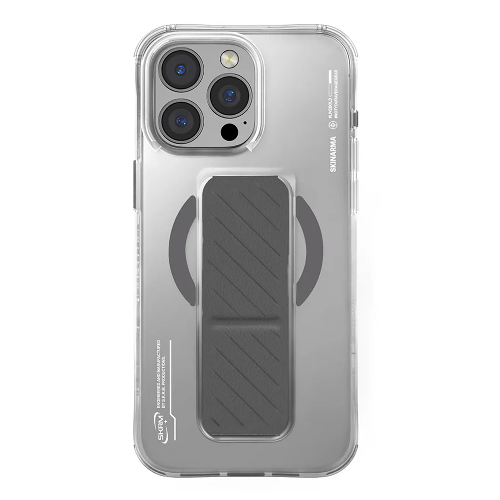 Skinarma AXON Mag-Charge Case for iPhone 16 Pro – Grip-Stand, Magnetic Charging, Drop Protection - Image 4